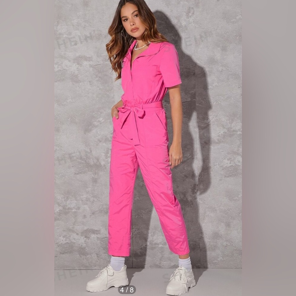 Pink Barbie Utility Jumpsuit